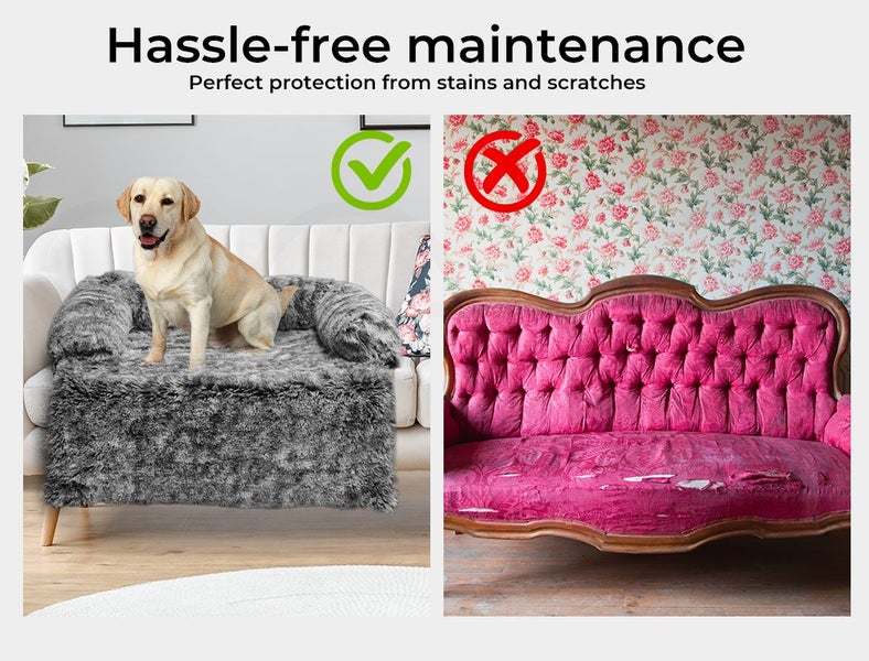 Pawz Pet Calming Bed Dog Mat Protector Sofa Cover Cat Washable Removable Cover M Carousel 2