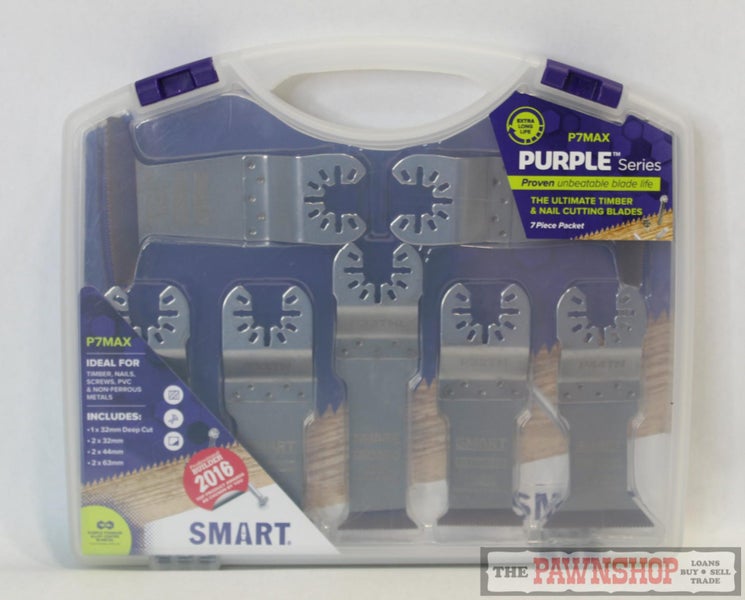 SMART P7MAX Titanium Series 7-Piece Extreme Long-Life Bi-Metal Blade Set Carousel 2