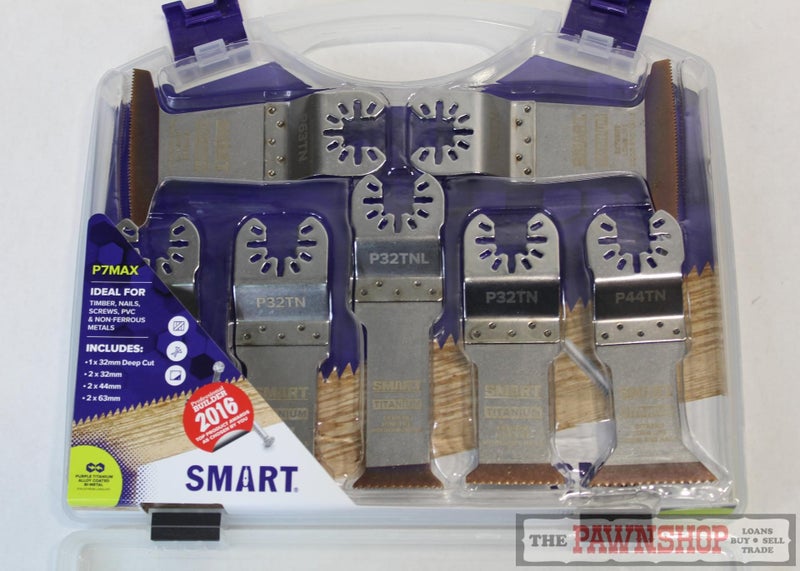 SMART P7MAX Titanium Series 7-Piece Extreme Long-Life Bi-Metal Blade Set Carousel 1