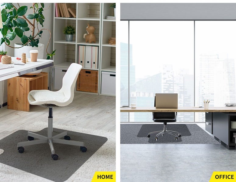 Marlow Chair Mat Carpet Hard Floor Protectors PVC Home Office Room Mats 120X90 Carousel 10