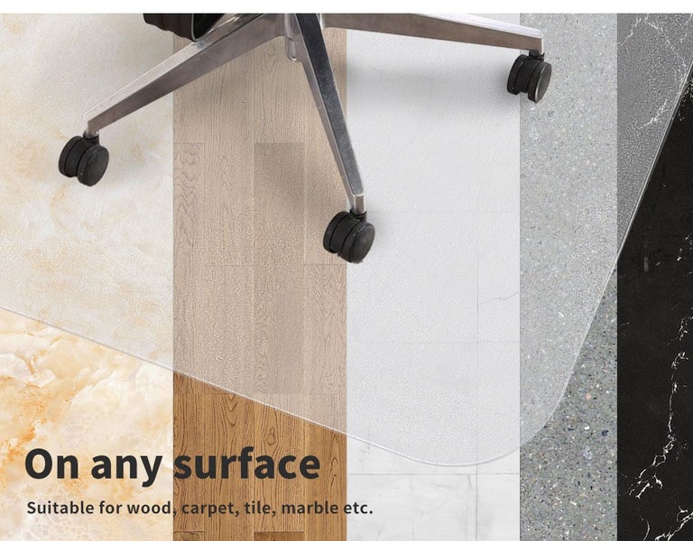 Marlow Chair Mat Carpet Hard Floor Protectors PVC Home Office Room Mats 120X90 Carousel 10
