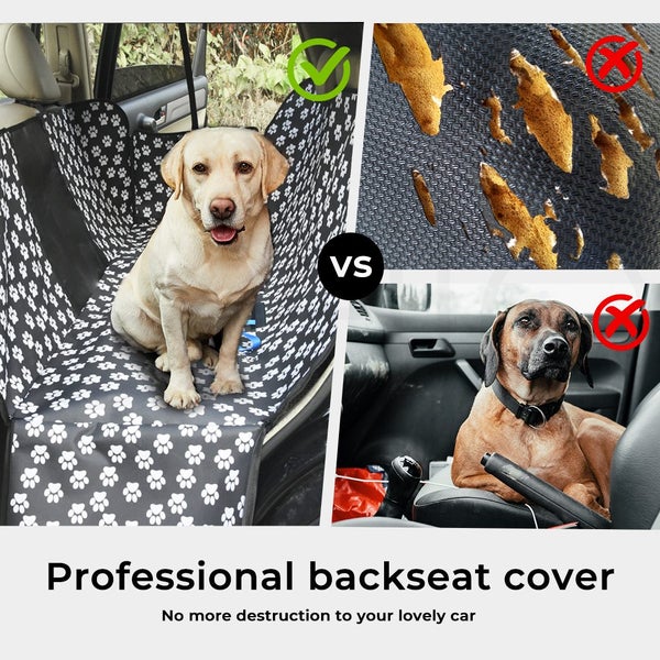 Pawz Pet Back Car Seat Cover Hammock Nonslip Dog Puppy Cat Waterproof Rear Large Carousel 2