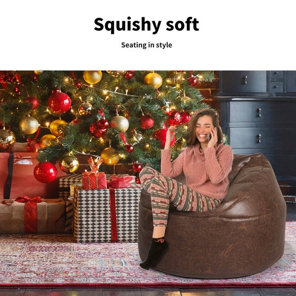 Marlow Bean Bag Chair Cover PU Couch Indoor Home Gaming Loungue Seat Lazy Sofa Carousel 2