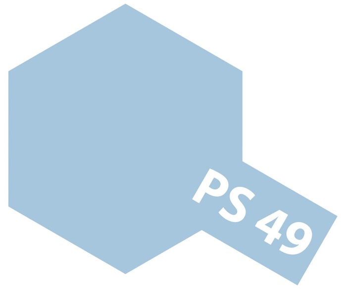 Tamiya PS-49 Polycarb spray Sky Blue/Anodized Aluminium [86049] Carousel 1
