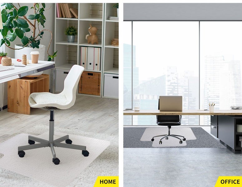 Marlow Chair Mat Carpet Floor Protector PVC Home Office Room Computer Mat 120x90 Carousel 10