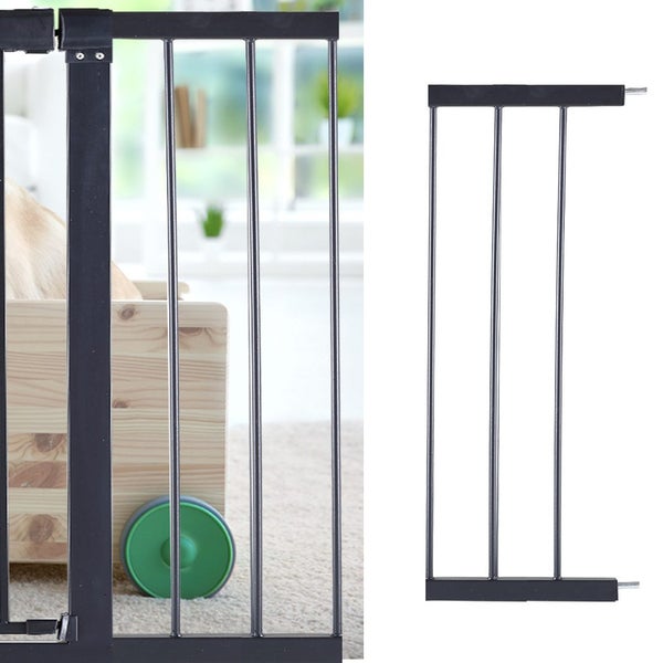 Levede Baby Safety Gate Adjustable Pet Stair Barrier 20cm Door Extension Black Carousel 7