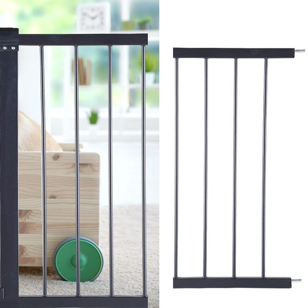 Levede Baby Safety Gate Adjustable Pet Stair Barrier 30cm Door Extension Black Carousel 7