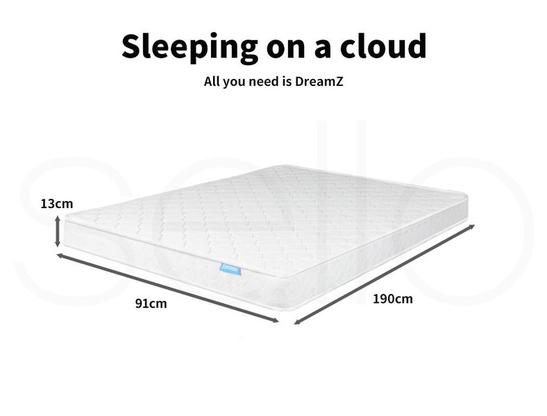 Dreamz Mattress Spring Coil Bonnell Bed Sleep Foam Medium Firm Single 13CM Carousel 2