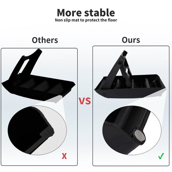 Pawz Pet Ramp Indoor Dog Steps Stair Portable Foldable Ladder For Bed Sofa Black Carousel 2