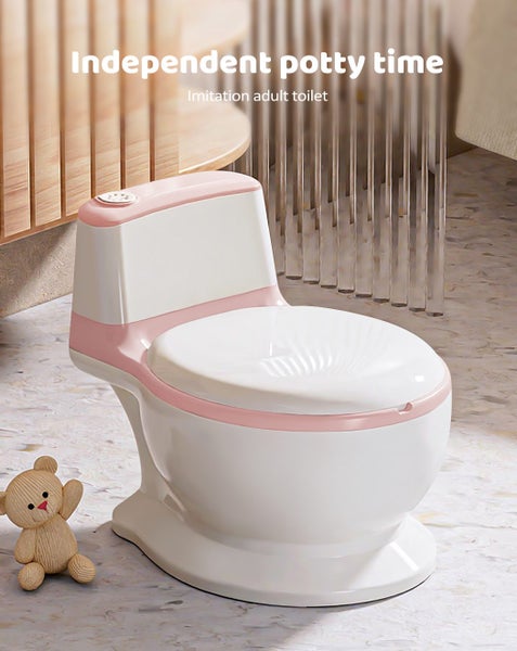 Bopeep Potty Training Seat Kids Safety Toilet Trainer Toddler Non-Slip Pink Carousel 2