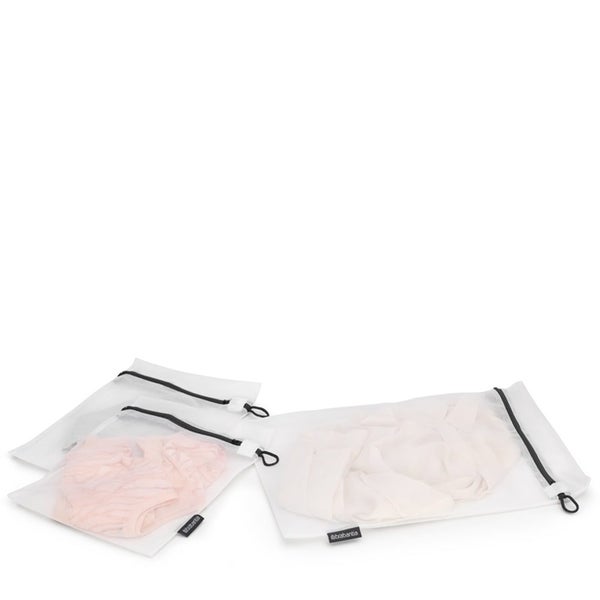 Brabantia Wash Bags- 3 Pack White/Grey Carousel 2