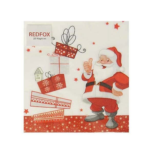 Paper Napkins / Serviettes: Happy Santa Carousel 1