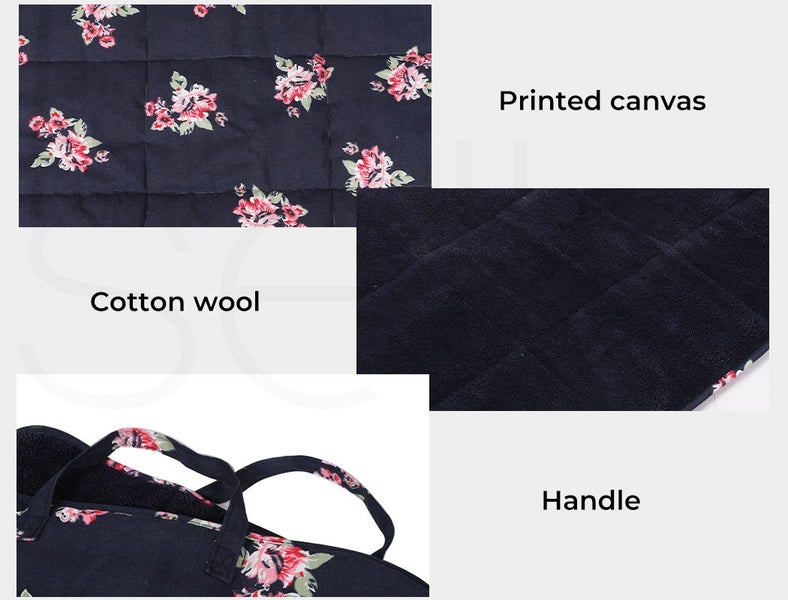 Pawz Pet Travel Mat Dog Calming Bed Cat Cushion Washable Double-Sided Portable Carousel 2