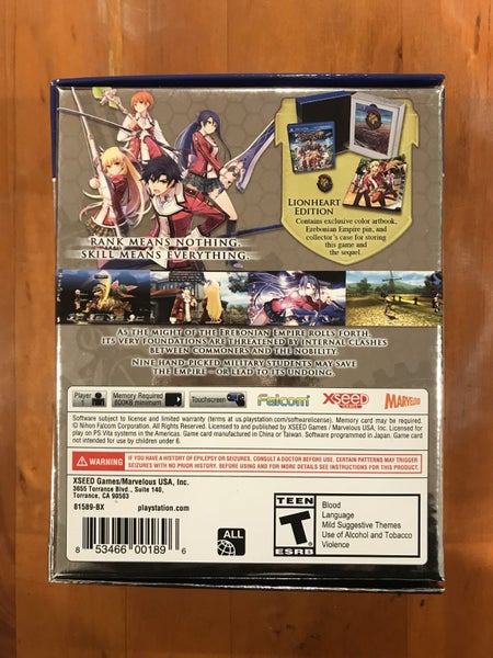 Trails of Cold Steel Lionheart Edition PS Vita Carousel 2