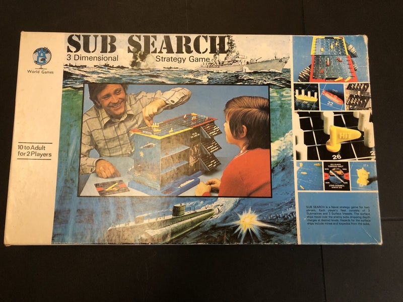Vintage Sub Search 3 Domanial Strategy Game from 1975 - Great Condition Carousel 1
