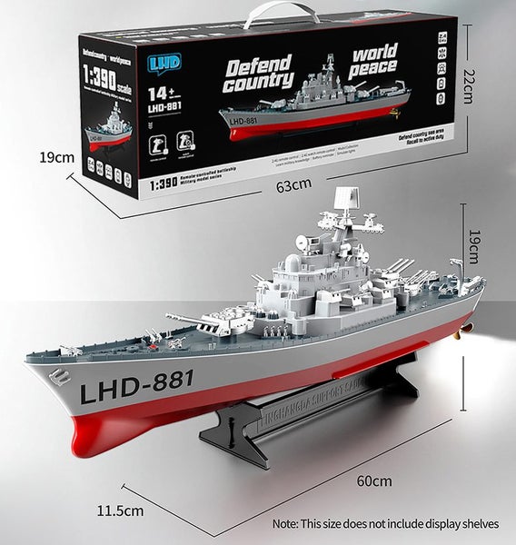 Remote Toys RC Warship Boat Remote Control Boat RC Boat BattleShip Carousel 10