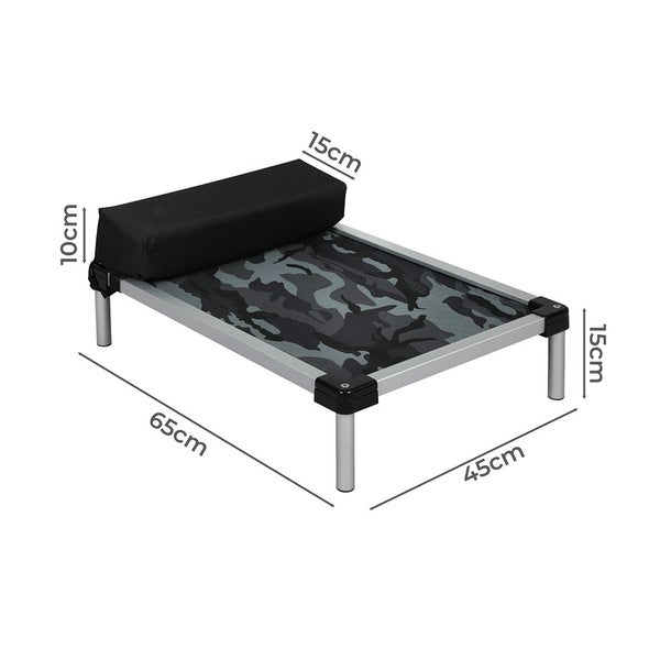 Pawz Pet Trampoline Aluminium Frame Dog Bed Elevated Pillow Oxford Cloth Medium Carousel 10