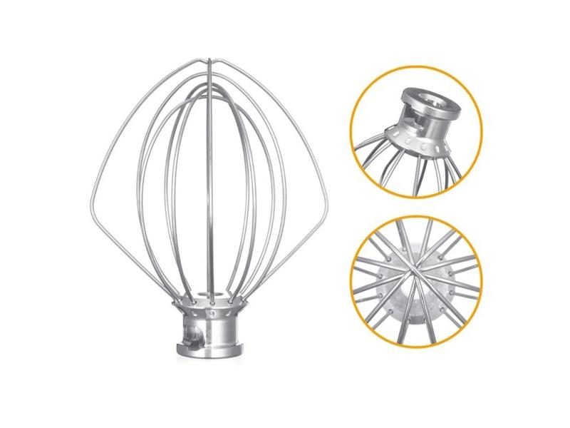 Stainless Steel Wire Whip Mixer Attachment 6-Wire Whisk For Kitchen Egg Cream Carousel 1