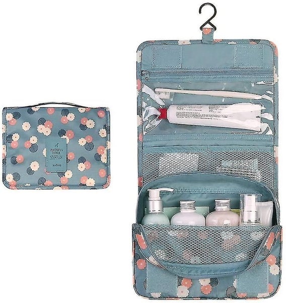 Makeup Travel Wash Bag Hanging Folding Waterproof Cosmetic Toile Carousel 1