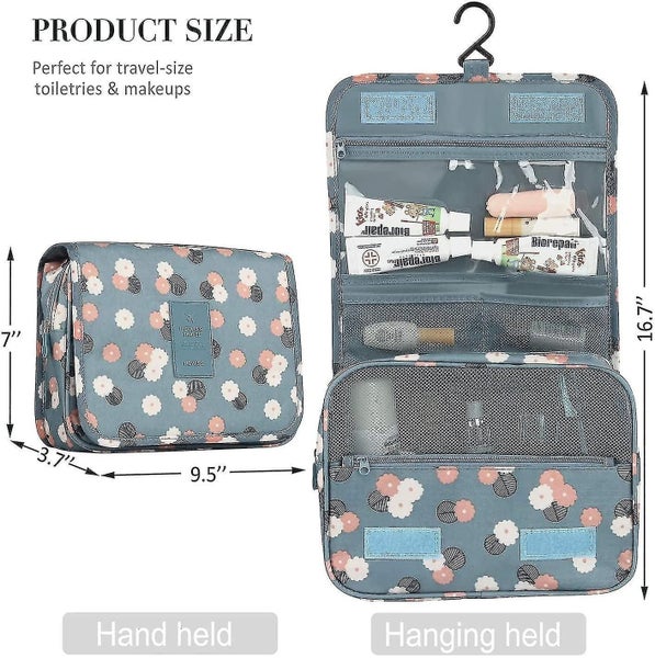 Makeup Travel Wash Bag Hanging Folding Waterproof Cosmetic Toile Carousel 2