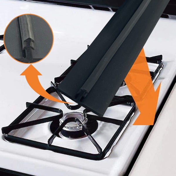 Stove Gap Covers Filler Seals Gaps Covers Between Stovetop and Counter for Kitch Carousel 7