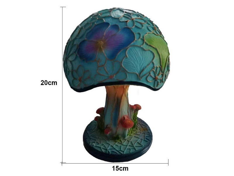 Colorful Mushroom Shape Table Lamp Bohemian Resin Night Light Home Decor Carousel 5