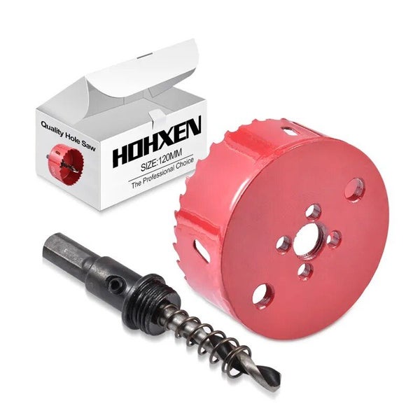 Hohxen 1pcs 105mm M42 Bi-Metal Holesaw Cutter Hole Saw Wood Drill Tooth K CHK12N Carousel 1