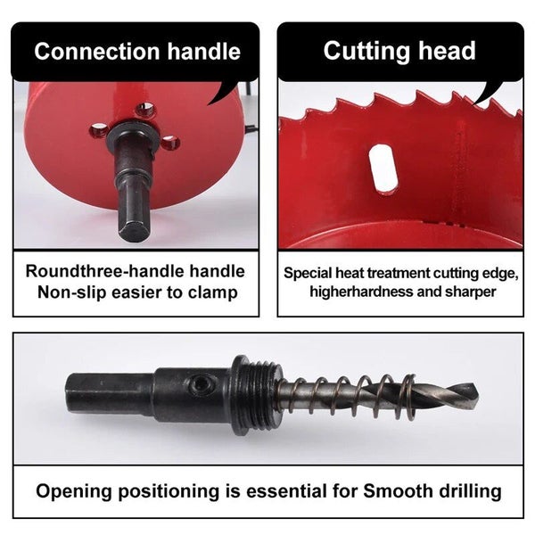 Hohxen 1pcs 105mm M42 Bi-Metal Holesaw Cutter Hole Saw Wood Drill Tooth K CHK12N Carousel 2