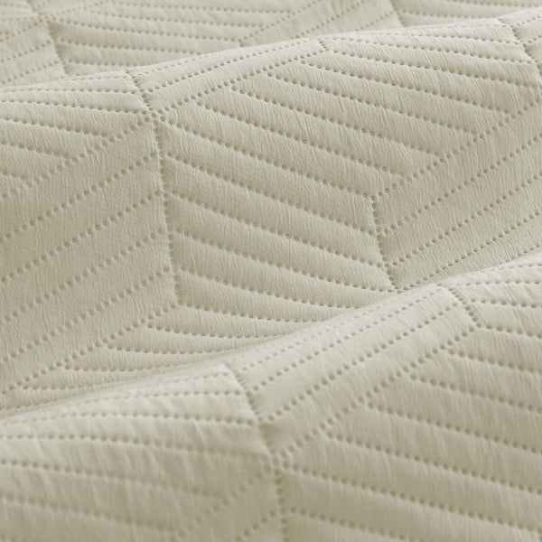 Ardor Maxwell Tan Embossed Vintage Washed Quilt Cover Set Carousel 3