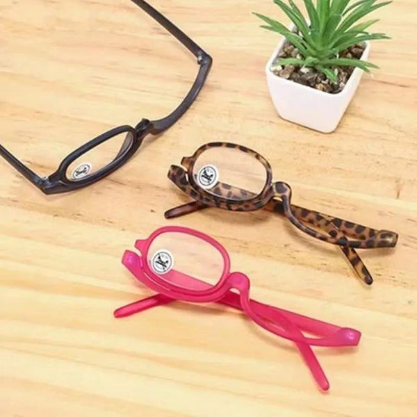 Women Single Rotating makeup magnifying reading glasses CHK12N Carousel 2