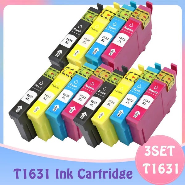 Compatible for Epson 16XL T1631 1631 1632 ink cartridge for WF 2650 WF-26 CHK12N Carousel 2