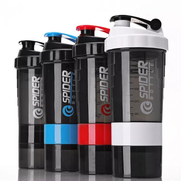 3 Layer Shaker Bottle Protein Powder Milkshake Cup Sports Fitness Water C CHK12N Carousel 2
