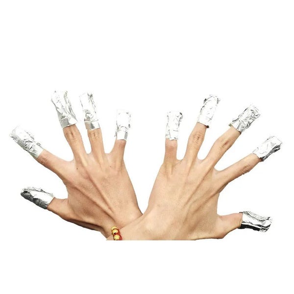 50/100Pcs/Bag Aluminium Foil Nail Art Soak Off Polish Nail Removal Wraps CHK12N Carousel 2