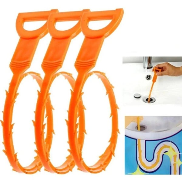 Bathroom Drain Wig Unblocker Kitchen Sink Bath Hair Cleaner Remover Chain CHK12N Carousel 2