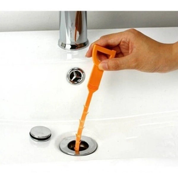 Bathroom Drain Wig Unblocker Kitchen Sink Bath Hair Cleaner Remover Chain CHK12N Carousel 1