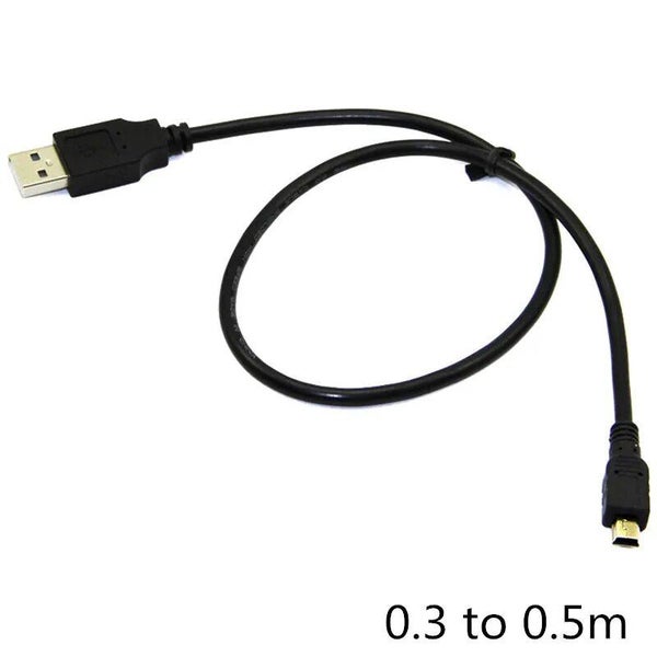 0.3m 0.5m 150cm 3 Meters 5m 2.0 Mini USB Charger Power Cable Cord For Cam CHK12N Carousel 2