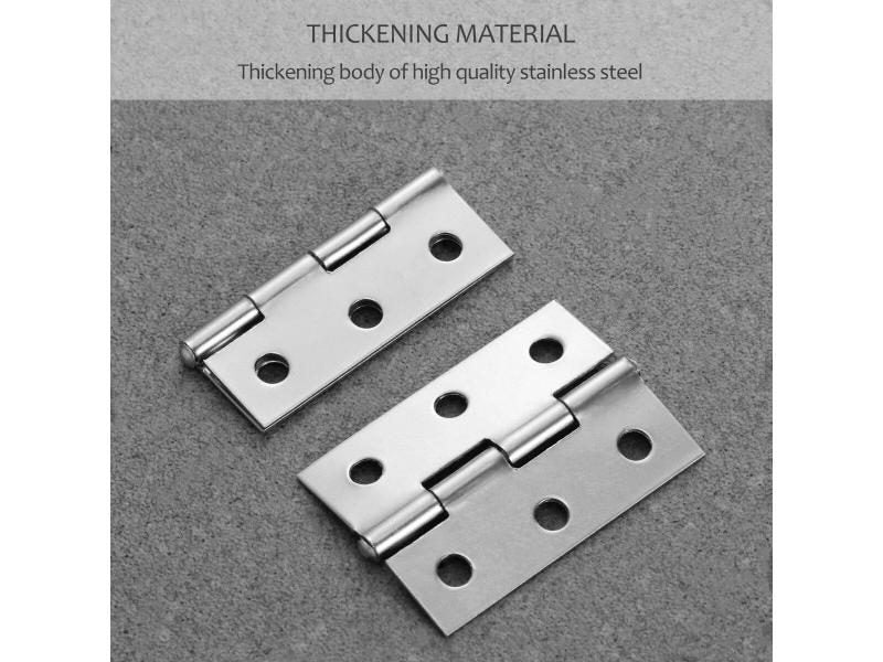 Hinges Door Mute Cabinet Heavy Stainless Steel Inch Nickel Brushed Thickened Carousel 1