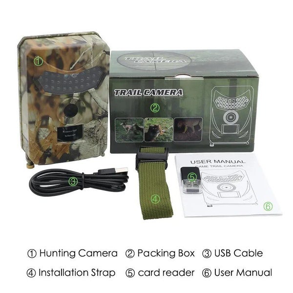Outdoor Hunting Camera 12MP Wild Animal Detector Trail Camera HD Waterpro CHK12N Carousel 2