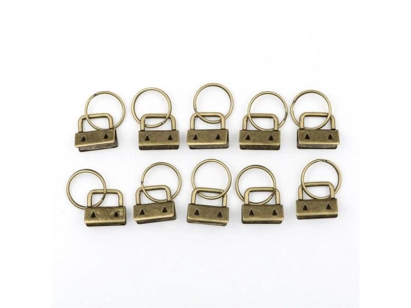 10Pcs 25mm Key Fob Hardware With Split Ring For Wristlets Carousel 1