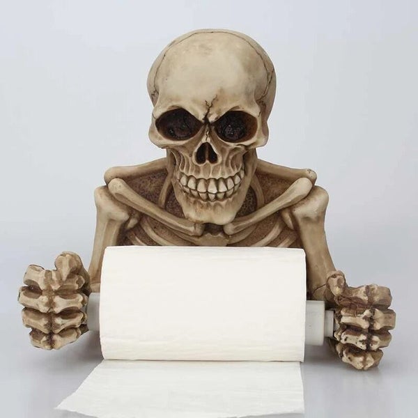 Creative Skull Toilet Paper Holder Wall Mounted Toilet Paper Storage Box CHK12N Carousel 2