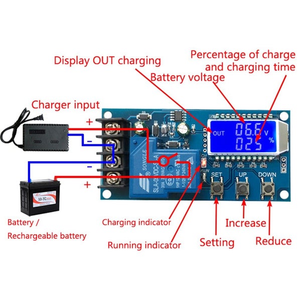 DC 6-60v 30A Battery Charging Control Module Protection Board Charger LB8 Carousel 3