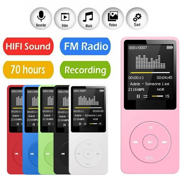 MP3 Player USB Charging Record Digital Display Screen Media Lossless Port CHK12N Carousel 2