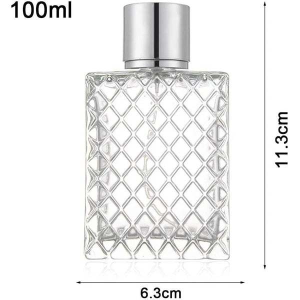 100ml 3.4oz Clear Glass Spray Bottle Refillable Perfume Bottle Essential CHK12N629654603224331112
