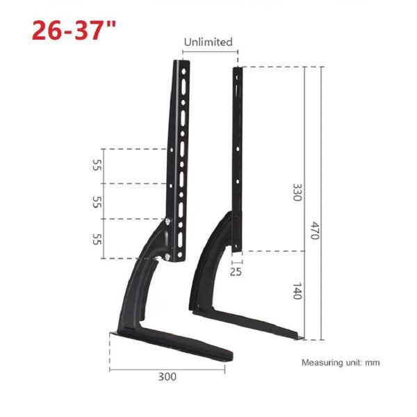 HILLPORT 26 to 37 Inch LCD TV Mount Stand Thickened Universal Base Deskto CHK12N Carousel 1