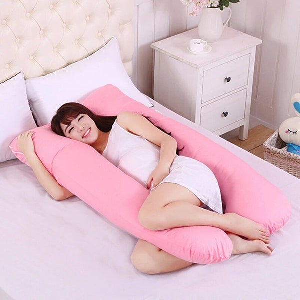 Sleeping Support Pillow For Pregnant Women Body 100% Cotton Rabbit Print CHK12N Carousel 1