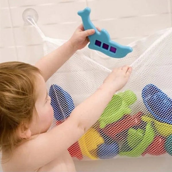 Baby Bathroom Mesh Bath Bag Kids Cartoon Basket Net Children's Games Netw CHK12N Carousel 2