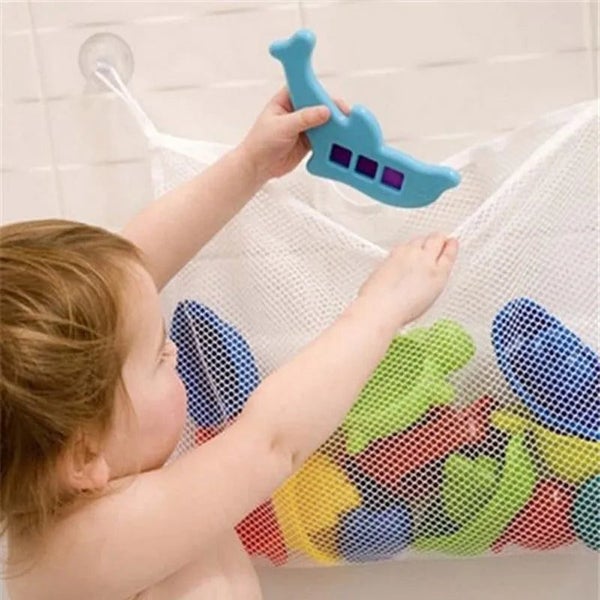 Baby Bathroom Mesh Bath Bag Kids Cartoon Basket Net Children's Games Netw CHK12N Carousel 1