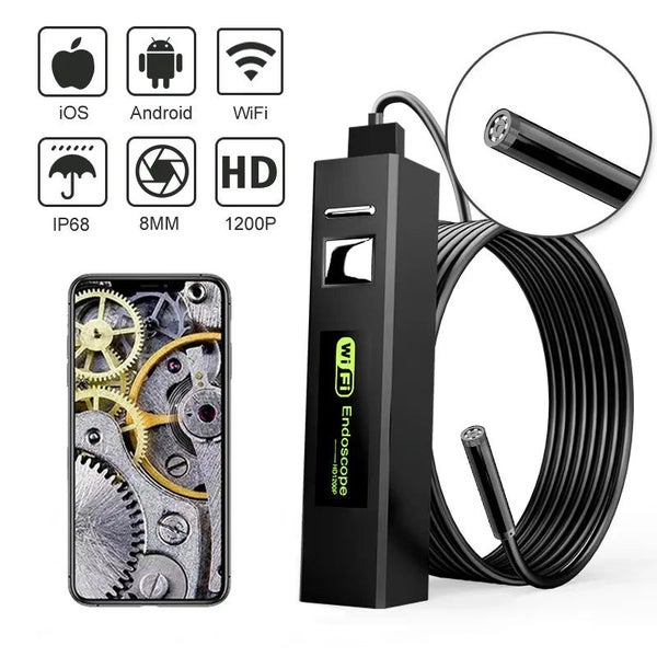 Industrial Endoscope Camera 8mm Lens HD 2.0MP USB-C WIFI Wireless Inspect CHK12N Carousel 2