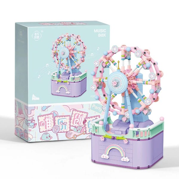 Building Blocks Rotating Music Box Building Bricks 710pcs - Ferris wheel Carousel 1