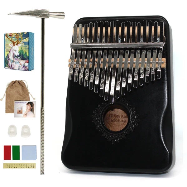 17 Keys Kalimba Thumb Piano High Quality Wood Mbira Body Musical Instrume CHK12N Carousel 1
